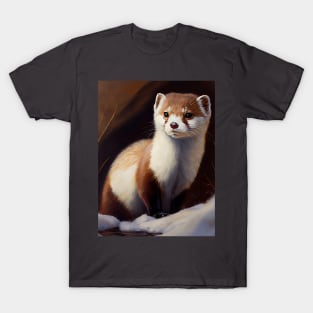 Arctic Stoat - Oil Paint T-Shirt